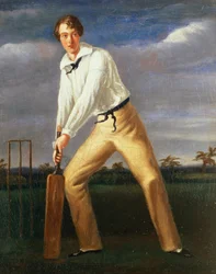 Porträt eines jungen Cricketspielers, ca. 1816